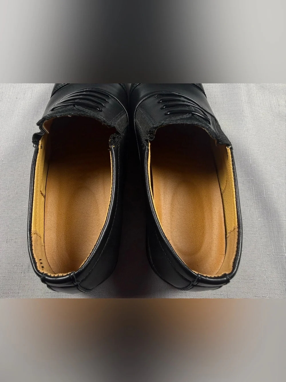 Classic Black Slip-On Derby Dress Shoes for Men